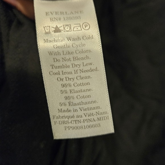 Everlane black cotton strappy sundress - Picture 5 of 6